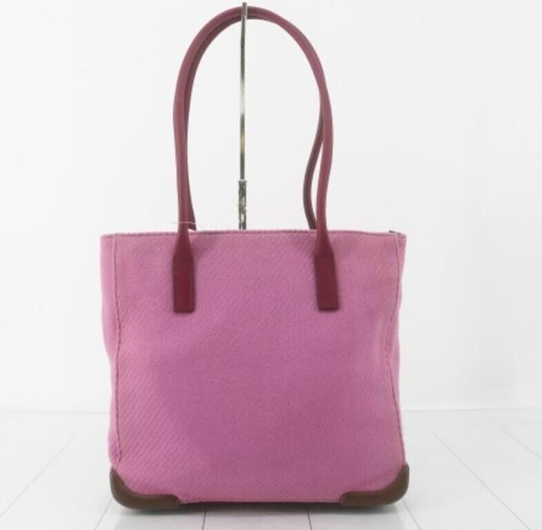Pink Accessories Purses Size Standard Prada Tessuto City Wool Tote Handbag- Vintage (Used lightly condition) - Image 1 of 6