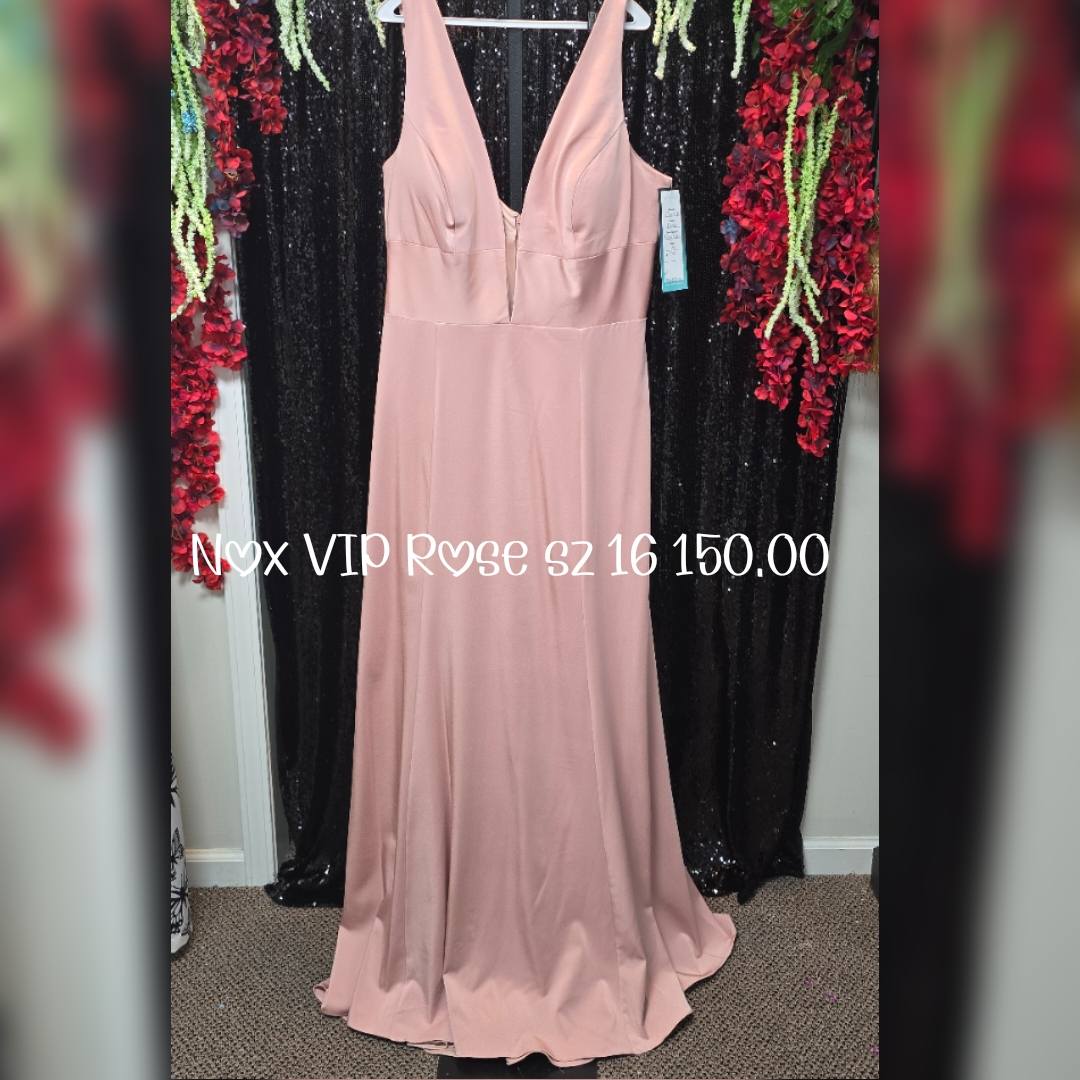 Dusty Rose Dresses Evening Gown Size Adult 16 (XL) Nox VIP Rose Evening Gown (New with tags condition) by nox