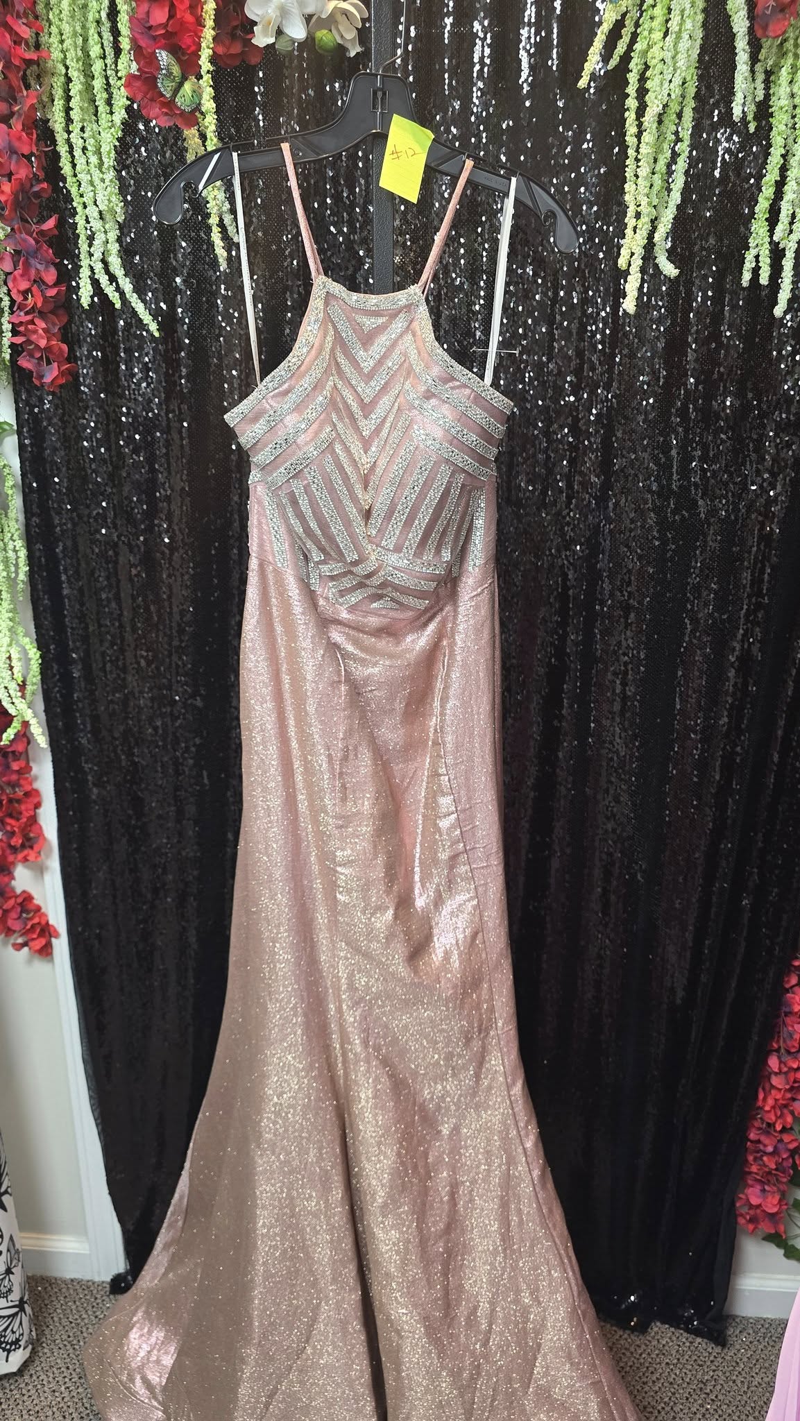Rose Gold Dresses Evening Gown Size Adult 8 (M) New Envious sz 8 Shimmering Rose Gold Evening Gown (New with tags condition) by envious-couture