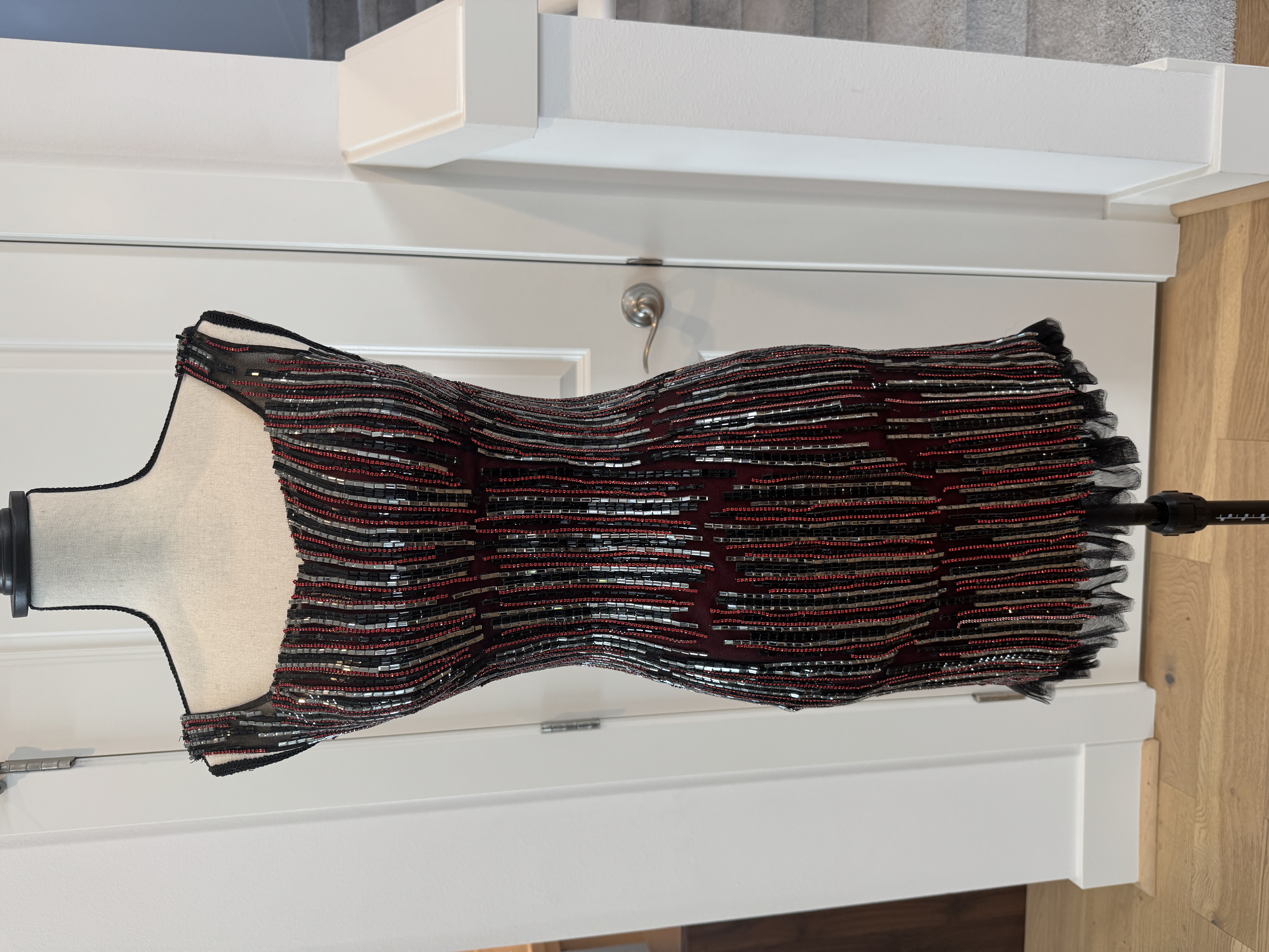 Crimson Dresses Cocktail & Party Dresses Size Adult 0 (XXS) Sparkly Red and Black Cocktail Dress (Used condition) - Image 1 of 3