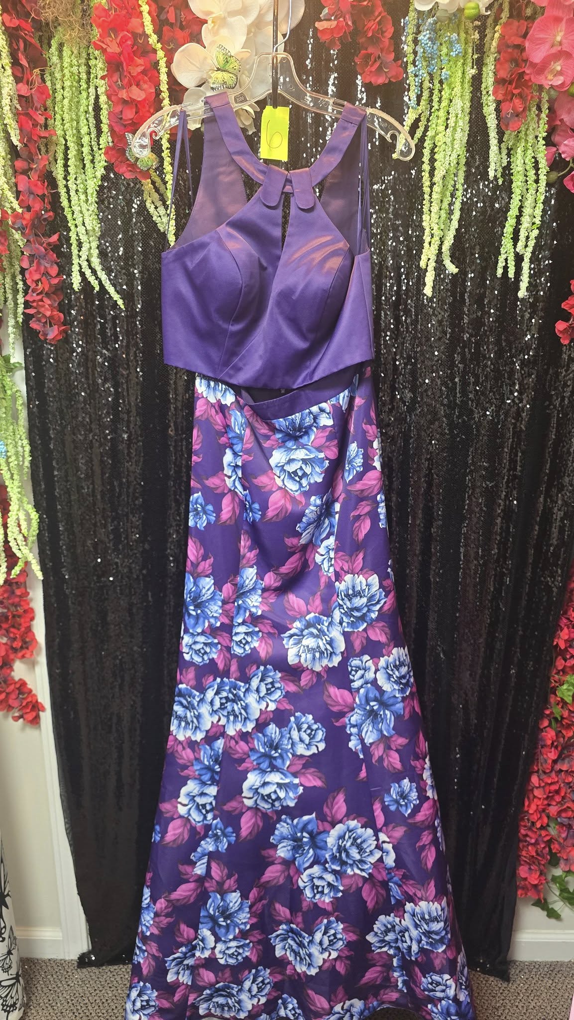 Purple Dresses Talent Outfit Size Adult 4 (XS) New Alyce private 2 pc sz 4 Floral Purple Dress (New with tags condition)