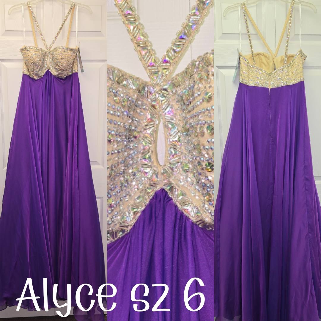 Purple Dresses Evening Gown Size Adult 6 (S) Alyce Purple Evening Gown Size 6 (New with tags condition)