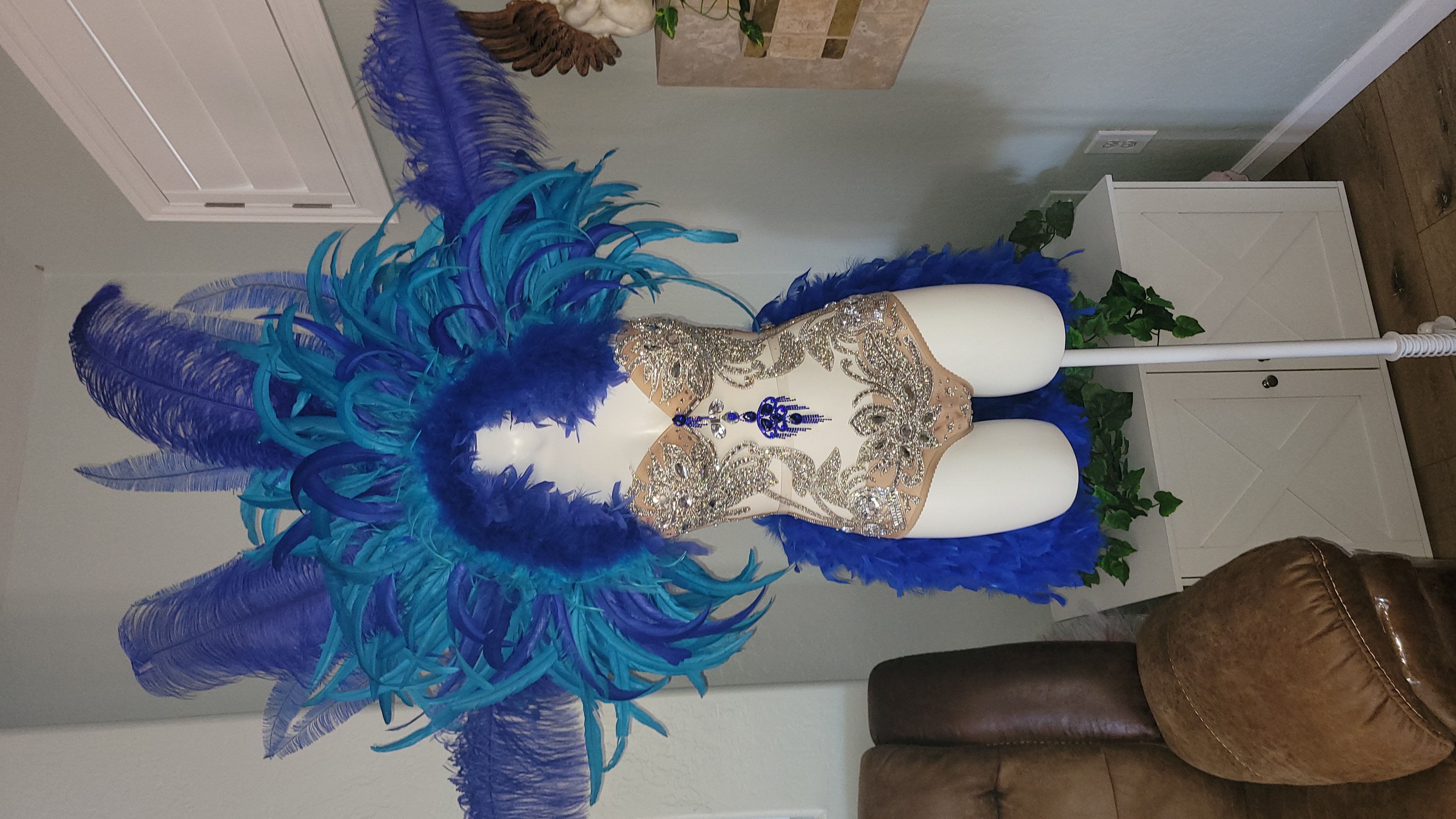 Blue Fitness Other Fitness Size Medium Showgirl Costume (Worn Once condition) by none - Image 1 of 5
