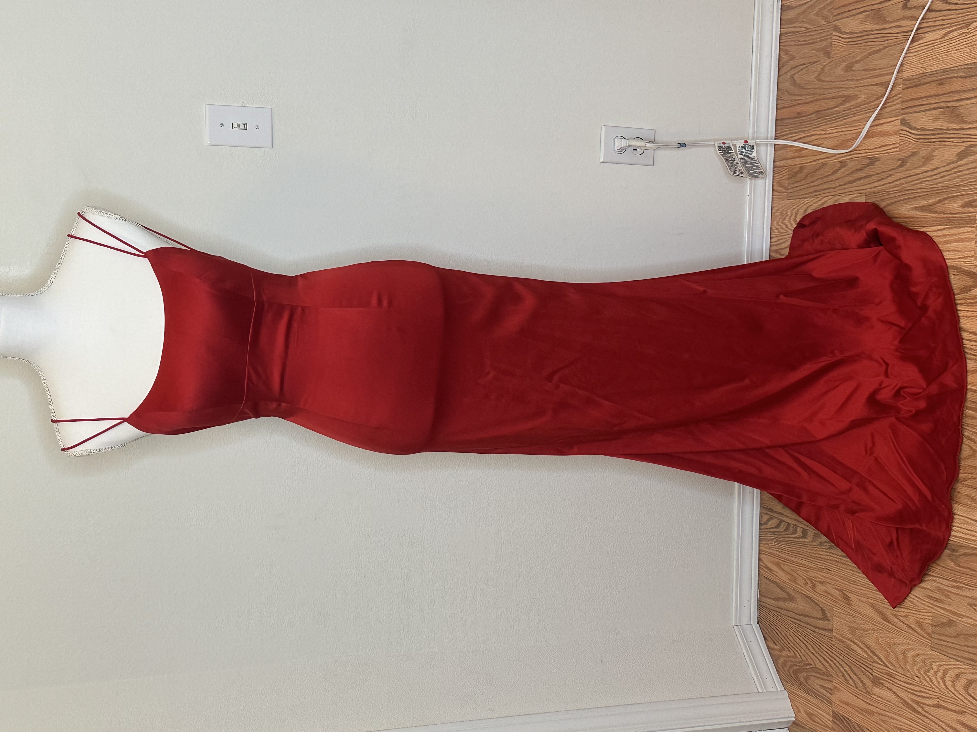 Red Dresses Evening Gown Size Adult 2 (XS) Sherri Hill Stunning satin Red Evening Gown (Used lightly condition) by sherri-hill - Image 1 of 2